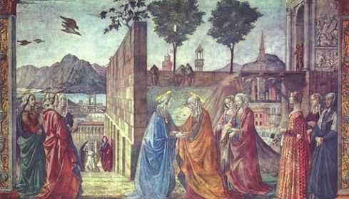 Domenico Ghirlandaio, La Visitazione. Santa Maria Novella